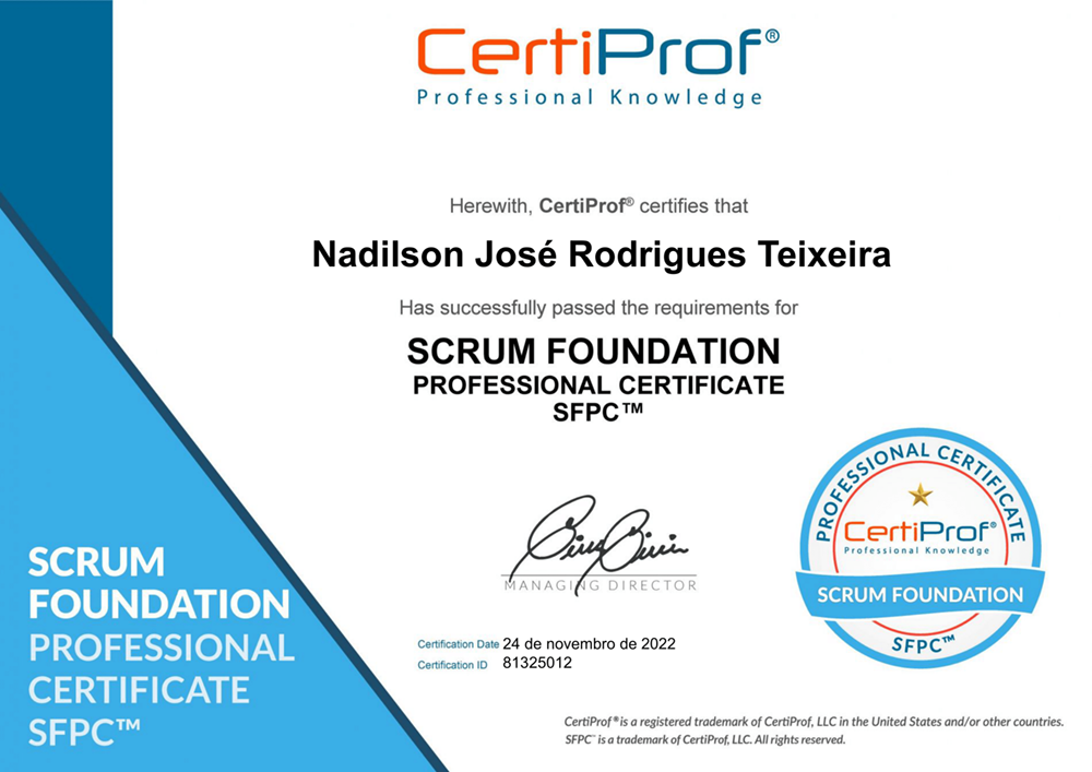 Scrum Foundation Professional Certificate (SFPC)